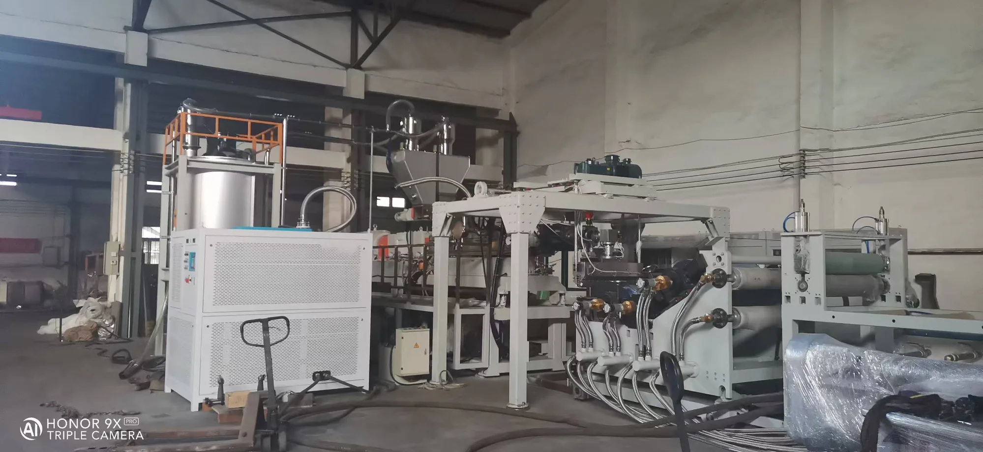 PET sheet line detail